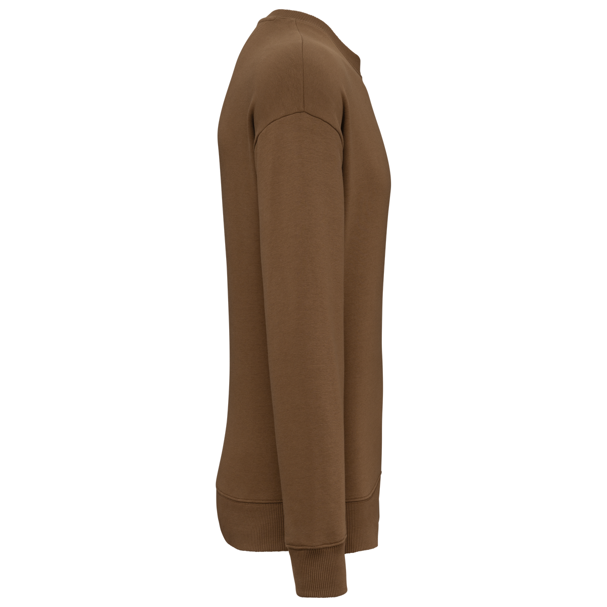 NS407 - Sudadera ecorresponsable cuello redondo oversize unisex - Toffee - lateral