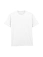 30NLB0 - Light Cotton Adult No Label T-Shirt - White