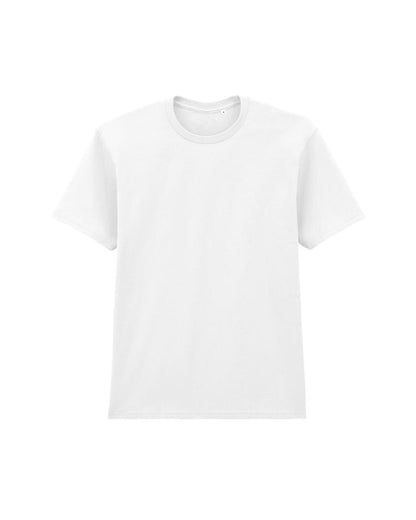 65ENLB0 - Softstyle Midweight Adult No Label Enzyme Wash T-S - White