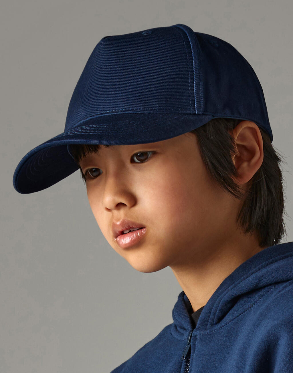 B63NB - Junior Organic Cotton 5 Panel Cap - Navy