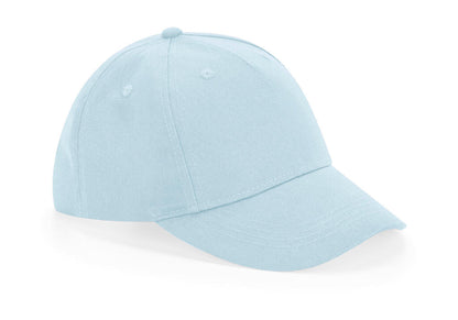 B63NB - Junior Organic Cotton 5 Panel Cap - Powder Blue