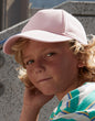 B63NB - Junior Organic Cotton 5 Panel Cap - Powder Pink