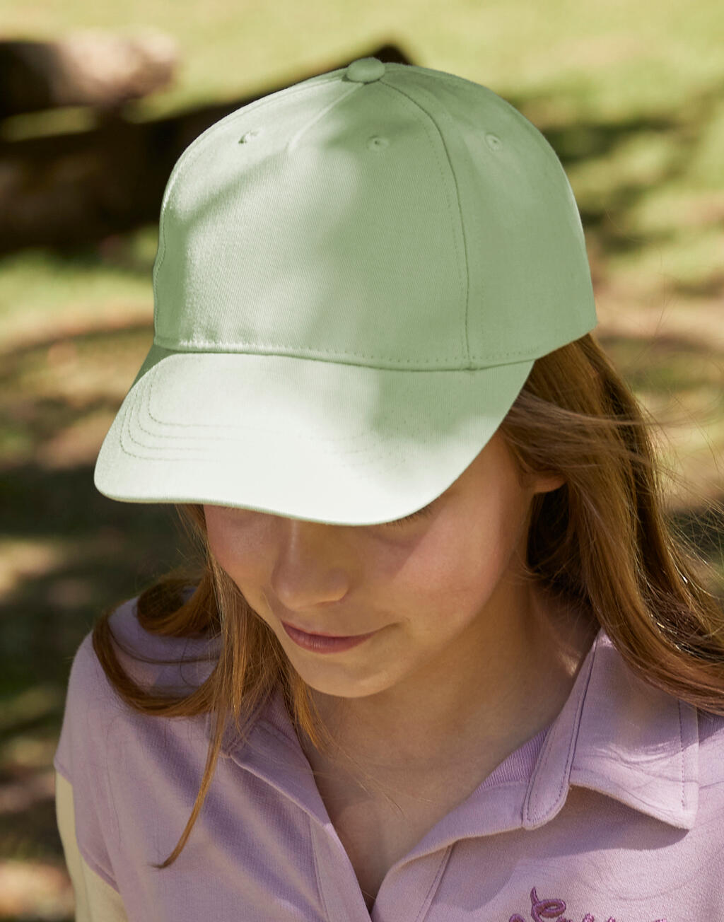 B63NB - Junior Organic Cotton 5 Panel Cap - Pistachio