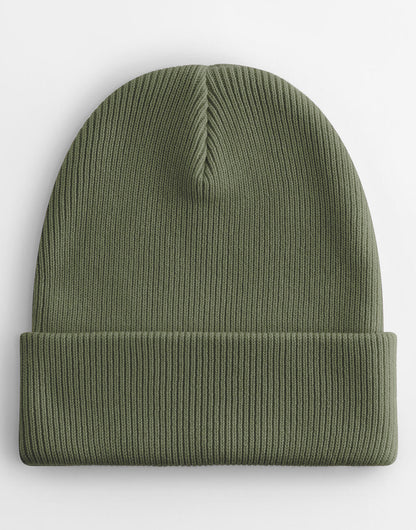 B45N - Organic Cotton Original Cuffed Beanie - Olive Green
