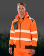 R503X - Recycled Robust Zipped Safety Hoody - Fluorescent Orange