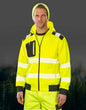R503X - Recycled Robust Zipped Safety Hoody - Fluorescent Yellow