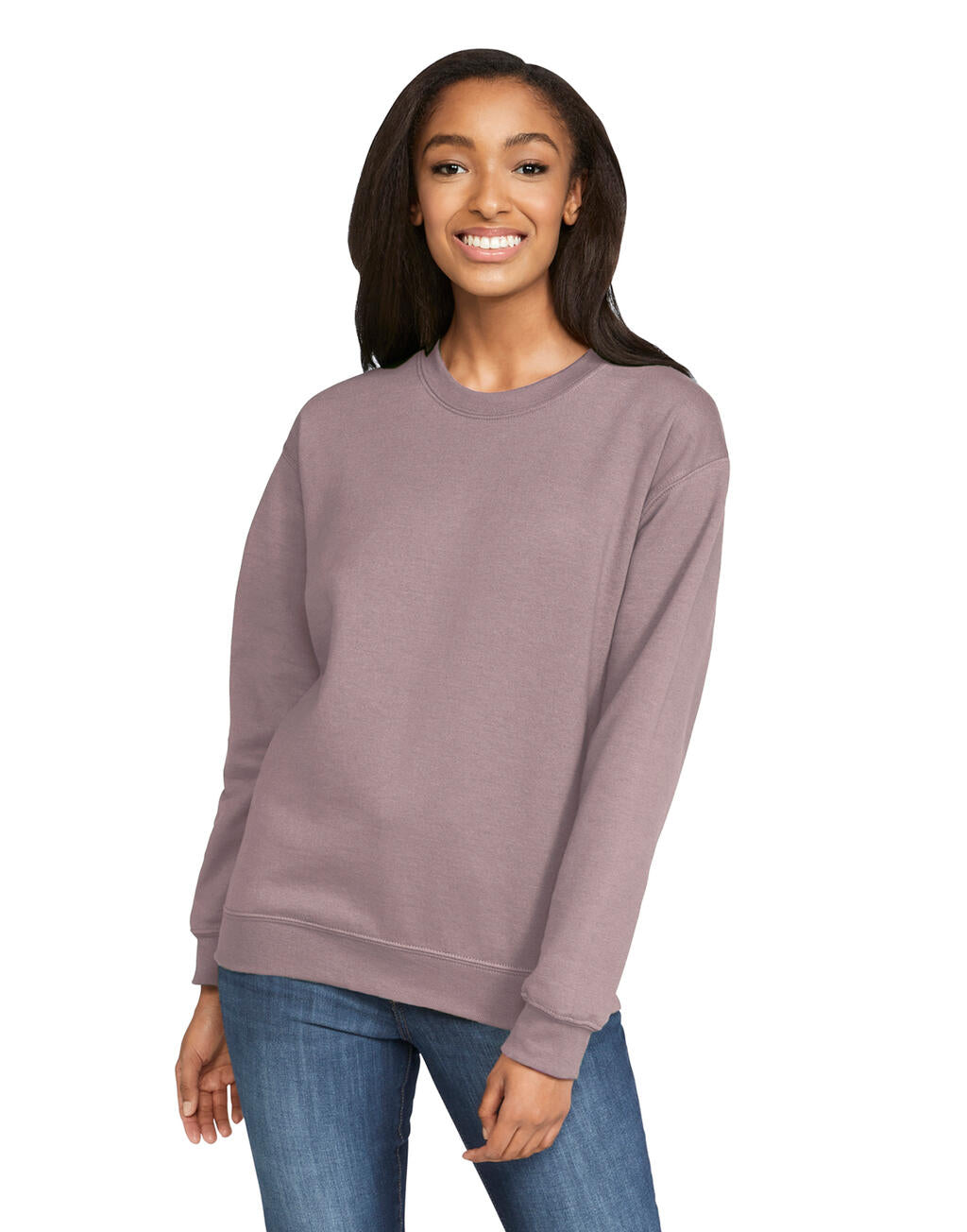 SF000 - Softstyle Midweight Fleece Adult Crewneck - Sport Grey