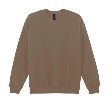 SF000 - Softstyle Midweight Fleece Adult Crewneck - Brown Savana