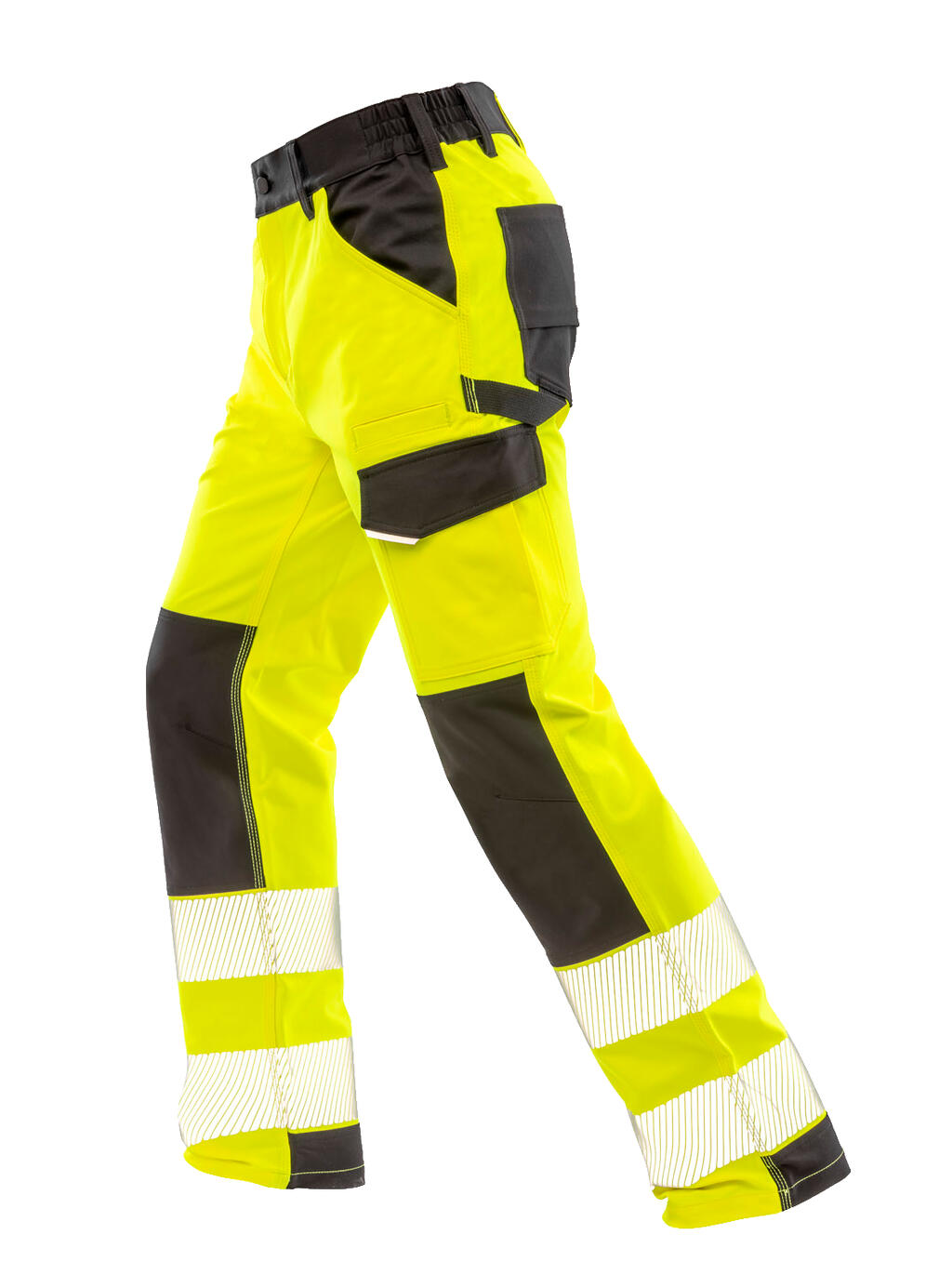 R517X - Recycled Stretch Safety Trouser - Fluo Yellow