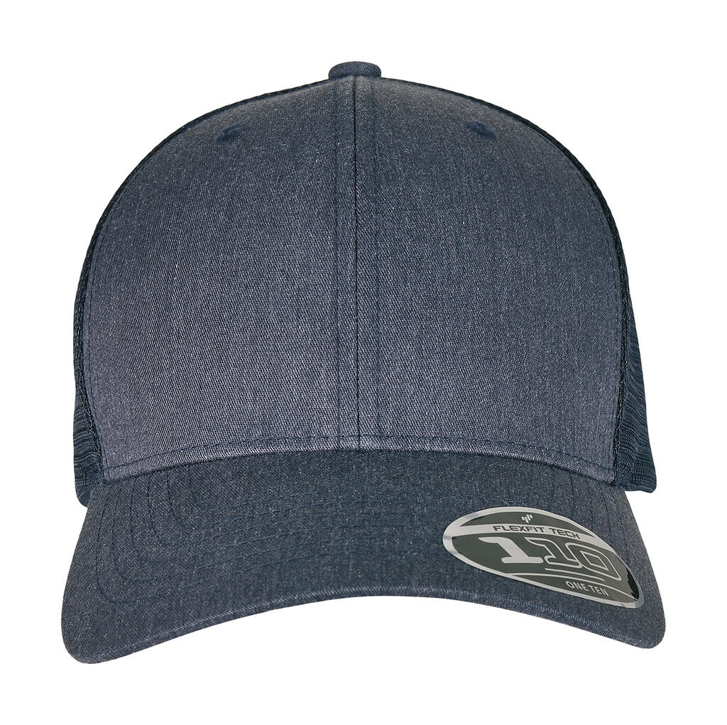 110PT - 110 Flexfit Melange Trucker - Heather/Navy 