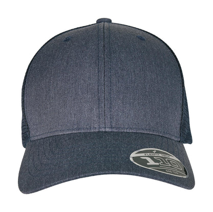 110PT - 110 Flexfit Melange Trucker - Heather/Navy 