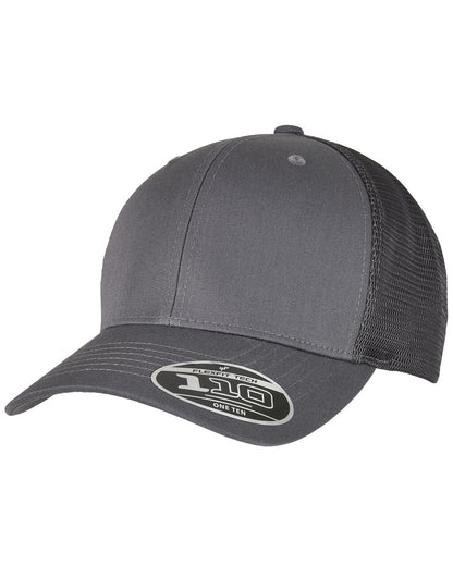 110PT - 110 Flexfit Melange Trucker - Heather/Navy 