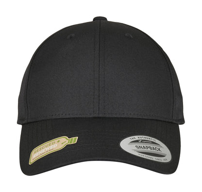 7706RS - Flexfit Recycled Poly Twill Snapback - Black