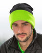 RC930X - Recycled Black Compass Beanie - Black/Lime