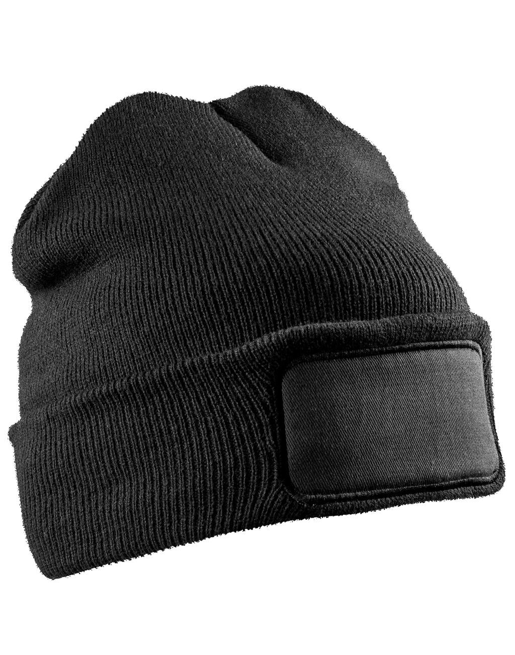 RC934X - Recycled Thinsulate™ Printers Beanie - Black