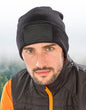 RC927X - Recycled Double Knit Printers Beanie - Black