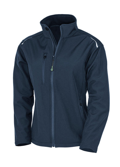 R900F - Womens Recycled 3-Layer Printable Softshell Jacket - Navy