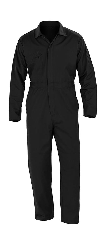 R510X - Recycled Action Overall with Zip Front - Black