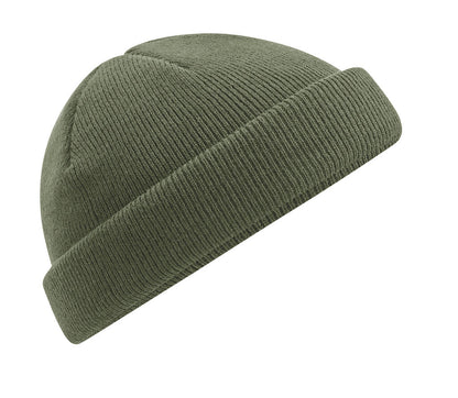 B43R - Recycled Mini Fisherman Beanie - Olive Green