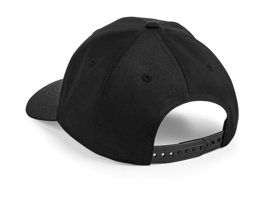 B648 - Urbanwear 6 Panel Snapback - Black