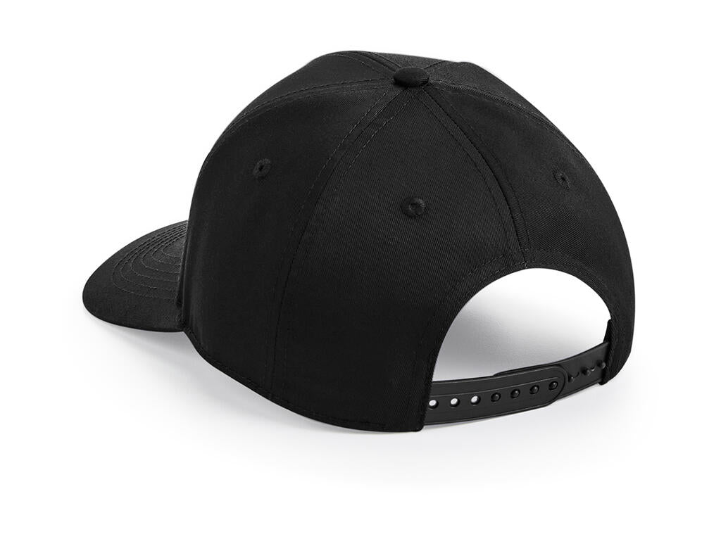 B649 - Urbanwear 5 Panel Snapback - Black