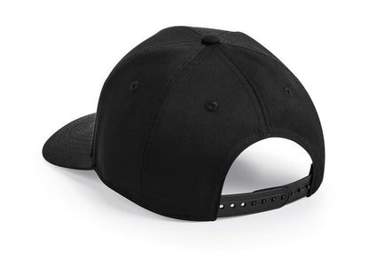 B649 - Urbanwear 5 Panel Snapback - Black