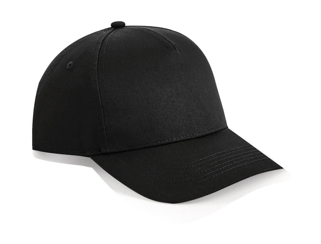 B649 - Urbanwear 5 Panel Snapback - Black