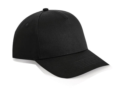 B649 - Urbanwear 5 Panel Snapback - Black
