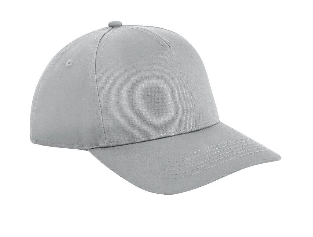 B649 - Urbanwear 5 Panel Snapback - Light Grey