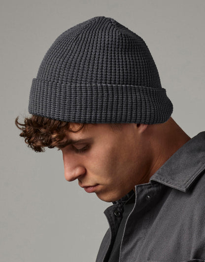 B52N - Organic Cotton Waffle Beanie - Graphite Grey