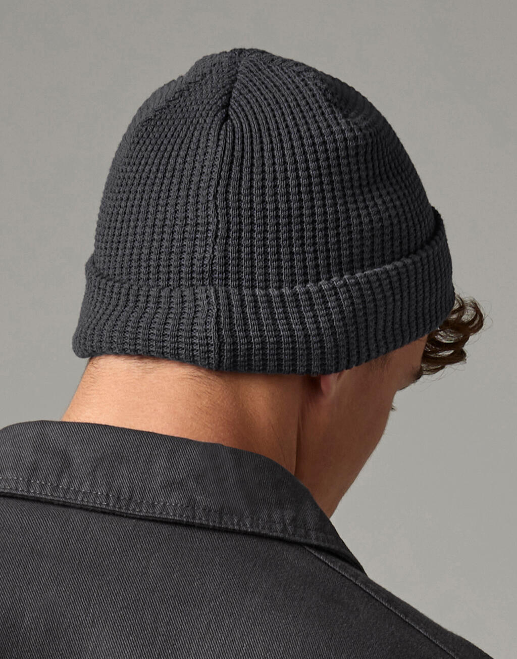 B52N - Organic Cotton Waffle Beanie - Graphite Grey