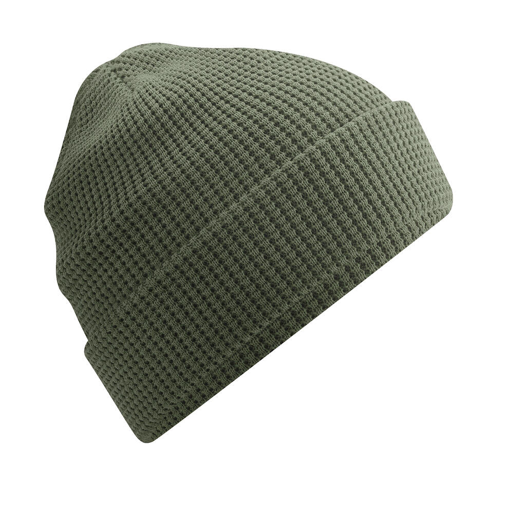 B52N - Organic Cotton Waffle Beanie - Olive Green
