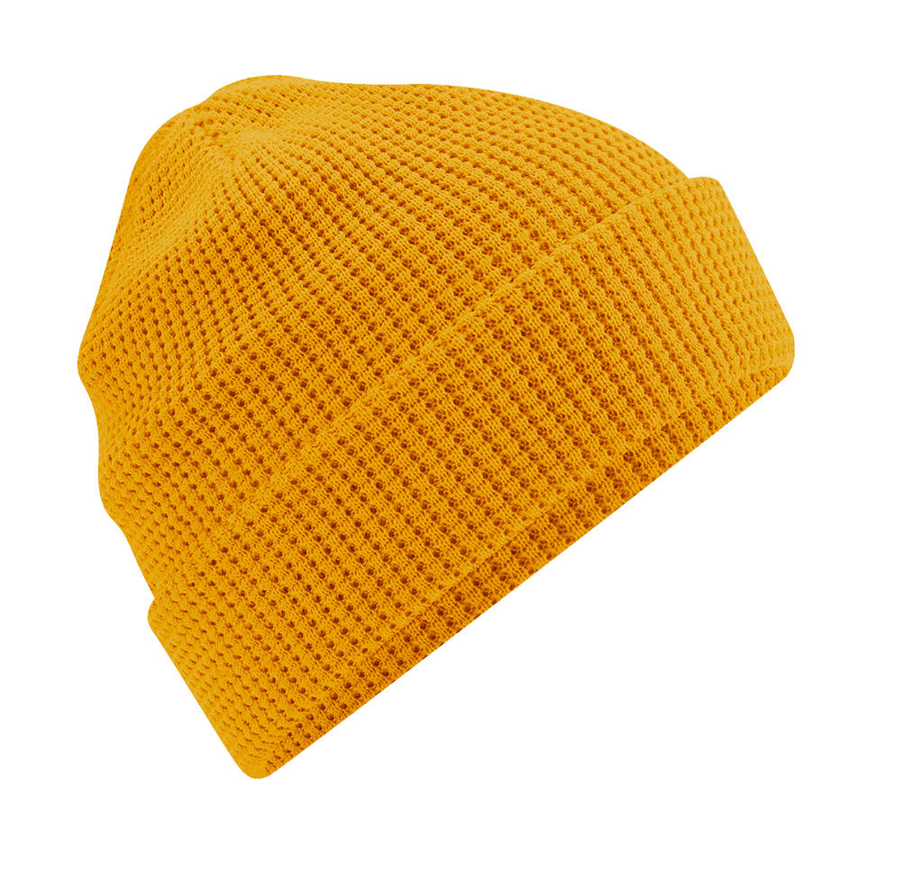 B52N - Organic Cotton Waffle Beanie - Mustard