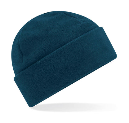 B243R - Recycled Fleece Cuffed Beanie - Petrol