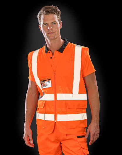 R479X - Executive Cool Mesh Safety Vest - Fluorescent Orange