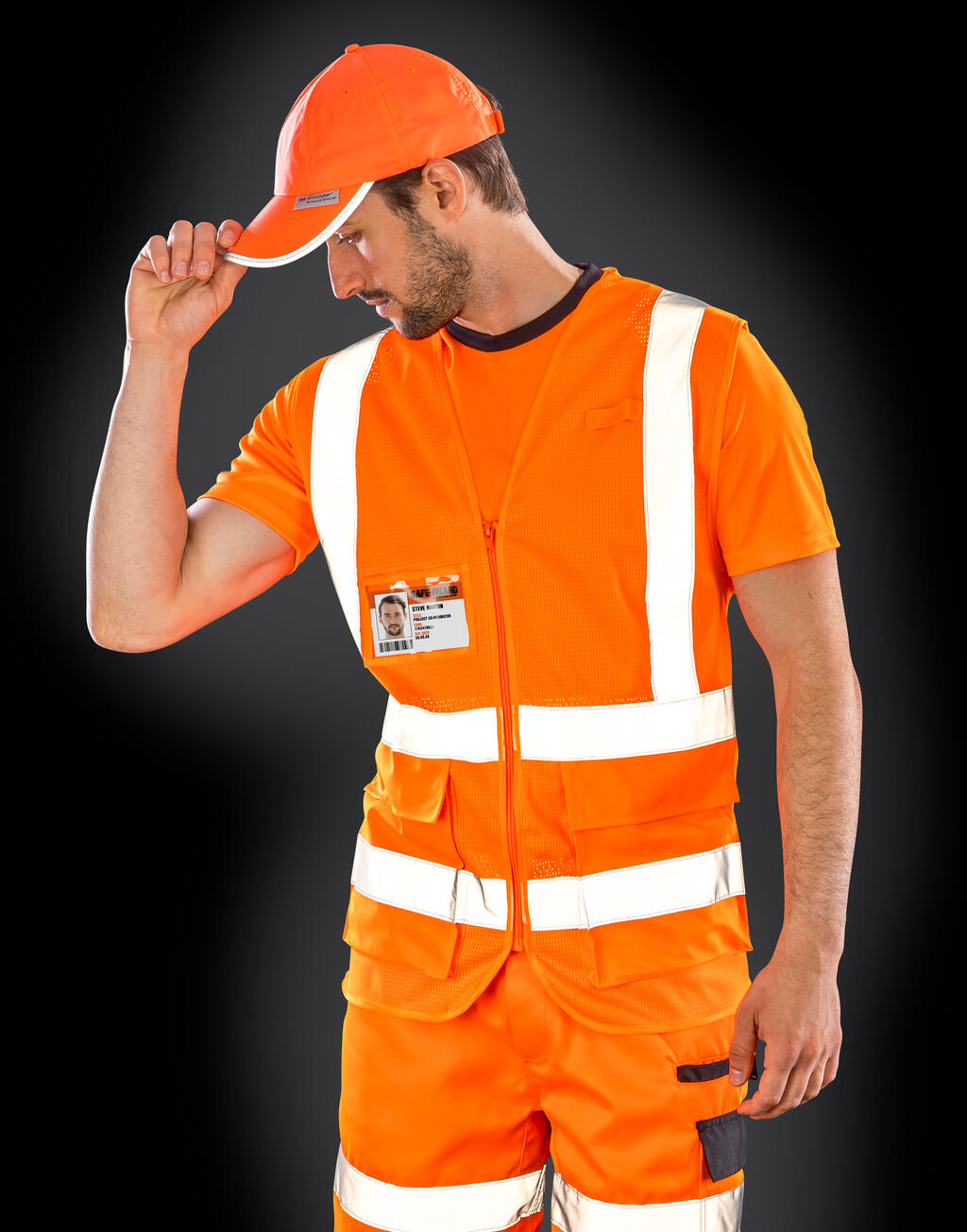R479X - Executive Cool Mesh Safety Vest - Fluorescent Orange