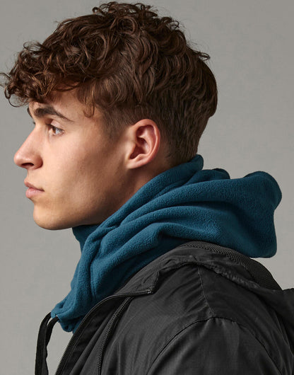B282R - Recycled Fleece Hood - Petrol