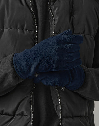 B298R - Recycled Fleece Gloves - French Navy