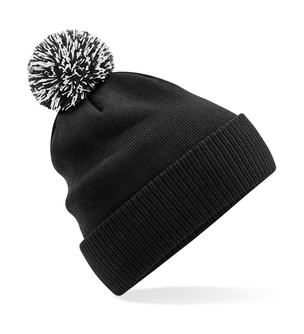 B450R - Recycled Snowstar® Beanie - Black/White