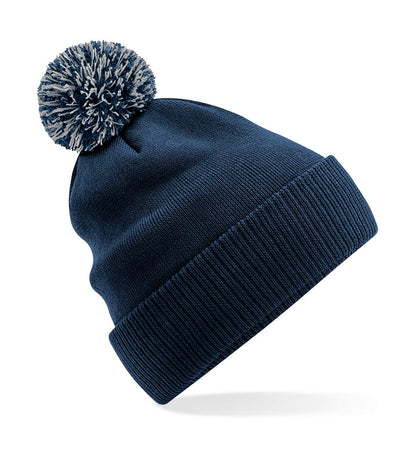 B450R - Recycled Snowstar® Beanie - French Navy/Light Grey