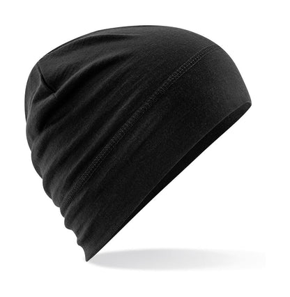B370 - Merino Beanie - Black
