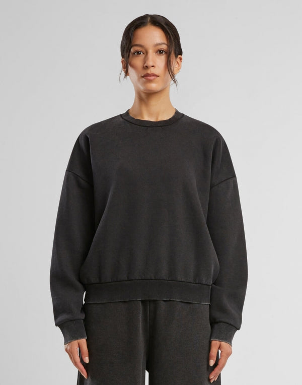 BY301 - Sudadera de Cuello Redondo Vintage Heavy Mujer