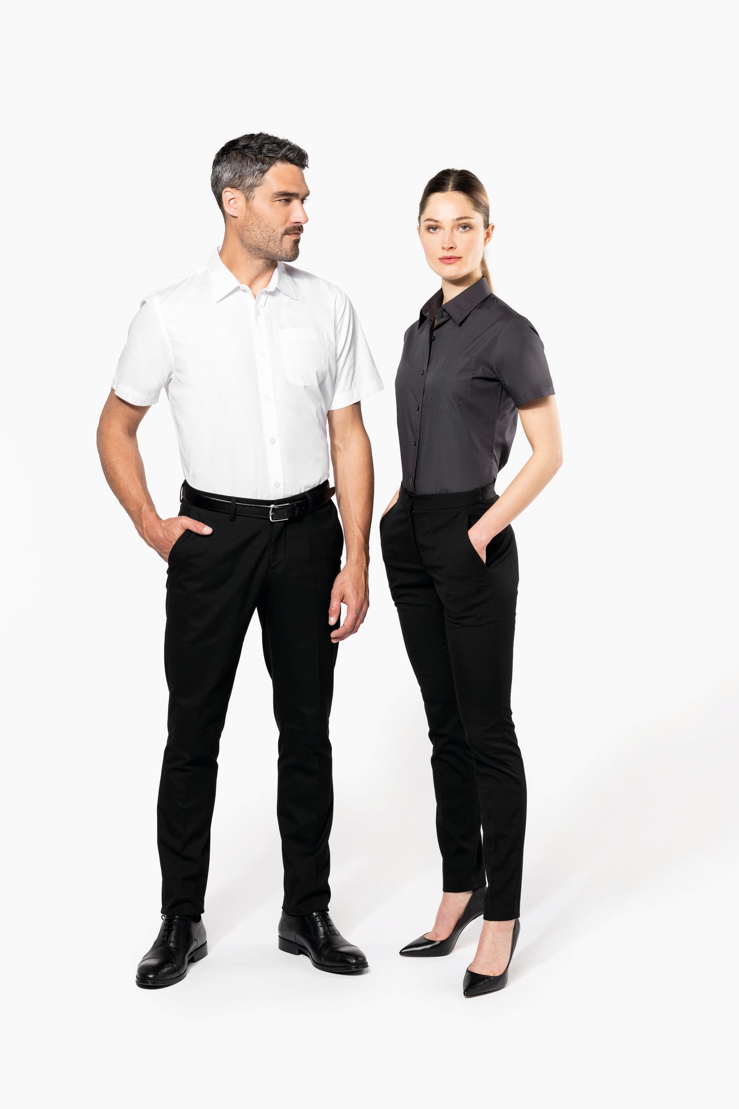K543 - Camisa popelina manga corta Unisex