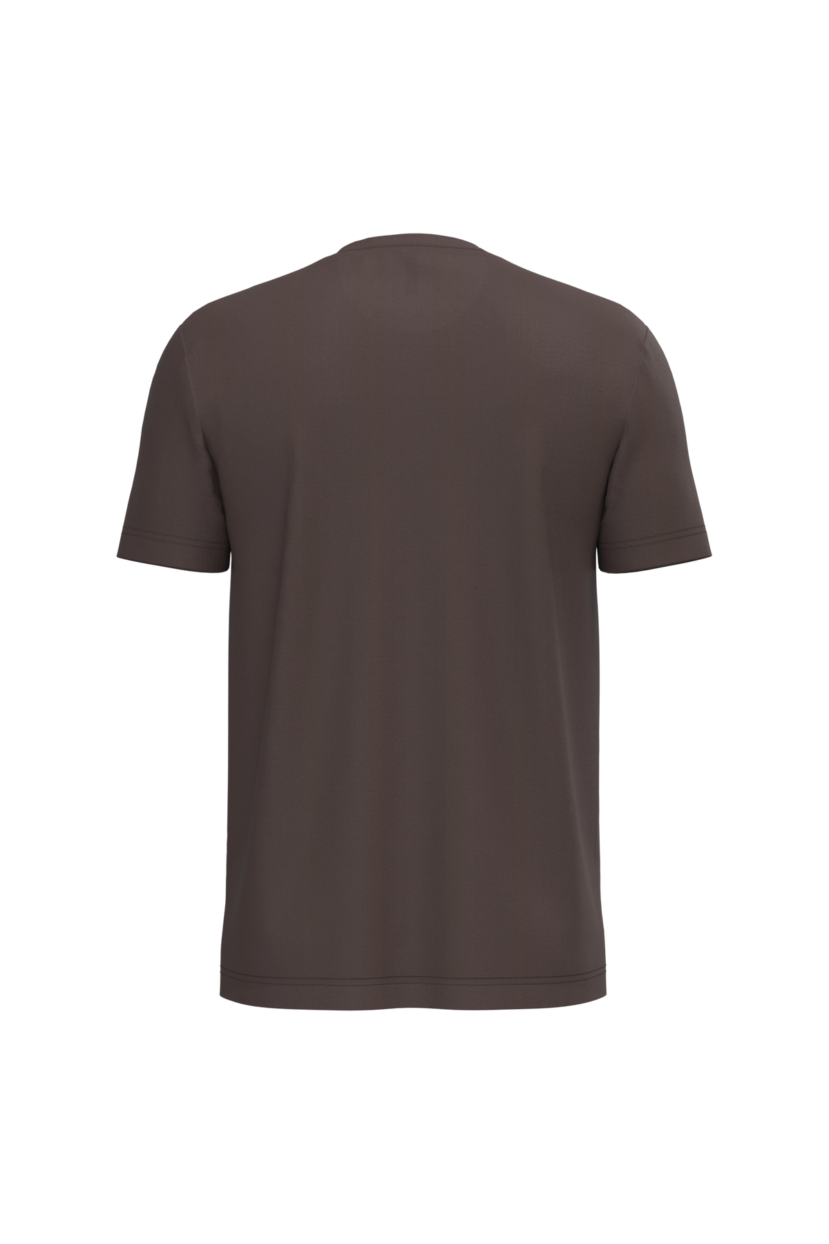 K356 - Camiseta manga corta hombre - Chocolate - trasera