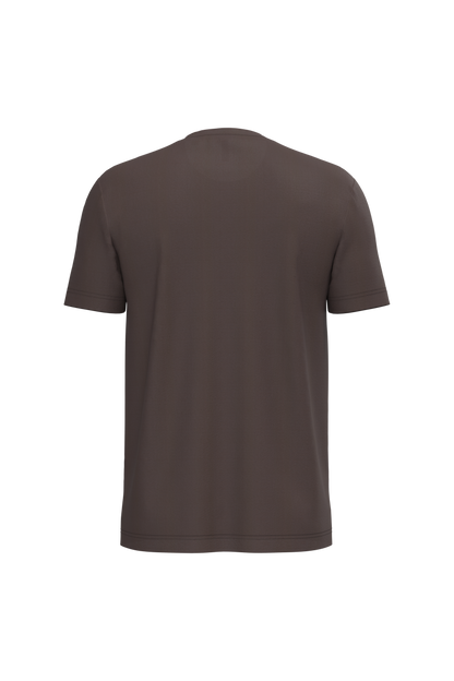 K356 - Camiseta manga corta hombre - Chocolate - trasera