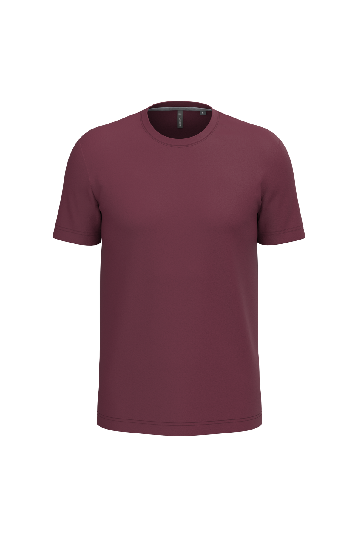 K356 - Camiseta manga corta hombre - Wine - frontal