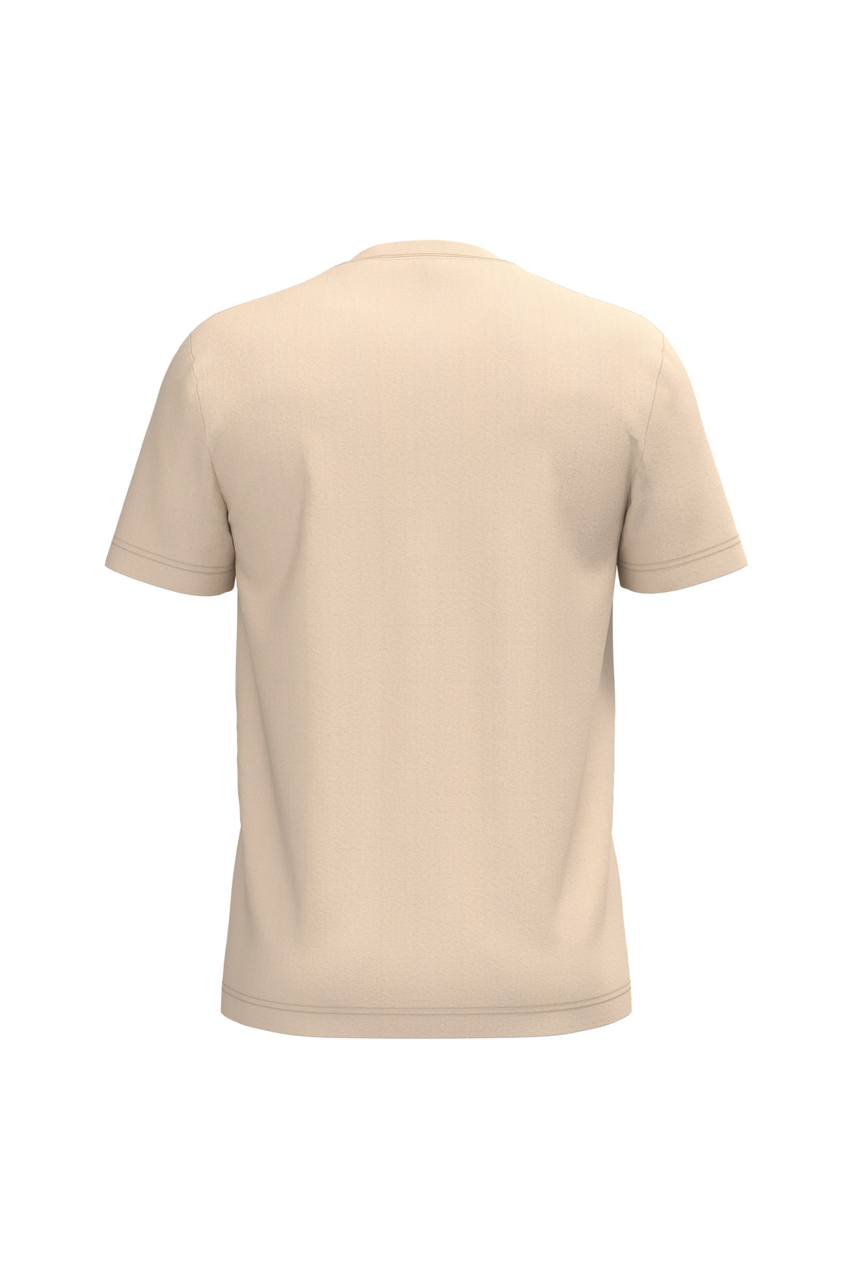 K357 - Camiseta manga corta y cuello de pico - Light Sand - trasera