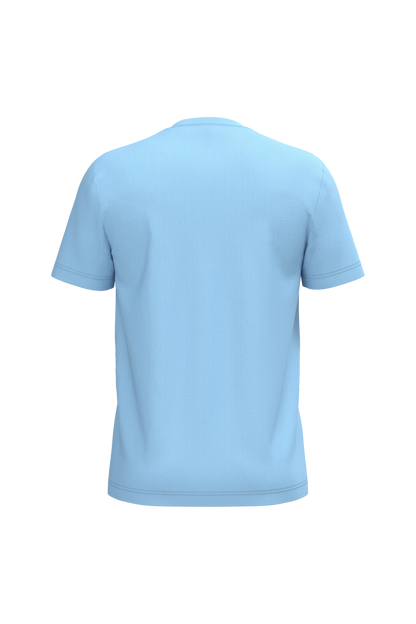 K357 - Camiseta manga corta y cuello de pico - Sky Blue - trasera