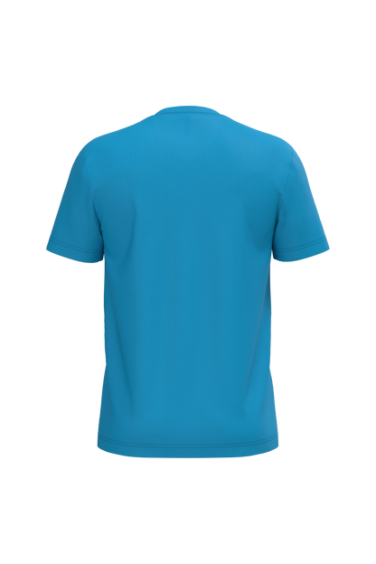 K357 - Camiseta manga corta y cuello de pico - Tropical Blue - trasera
