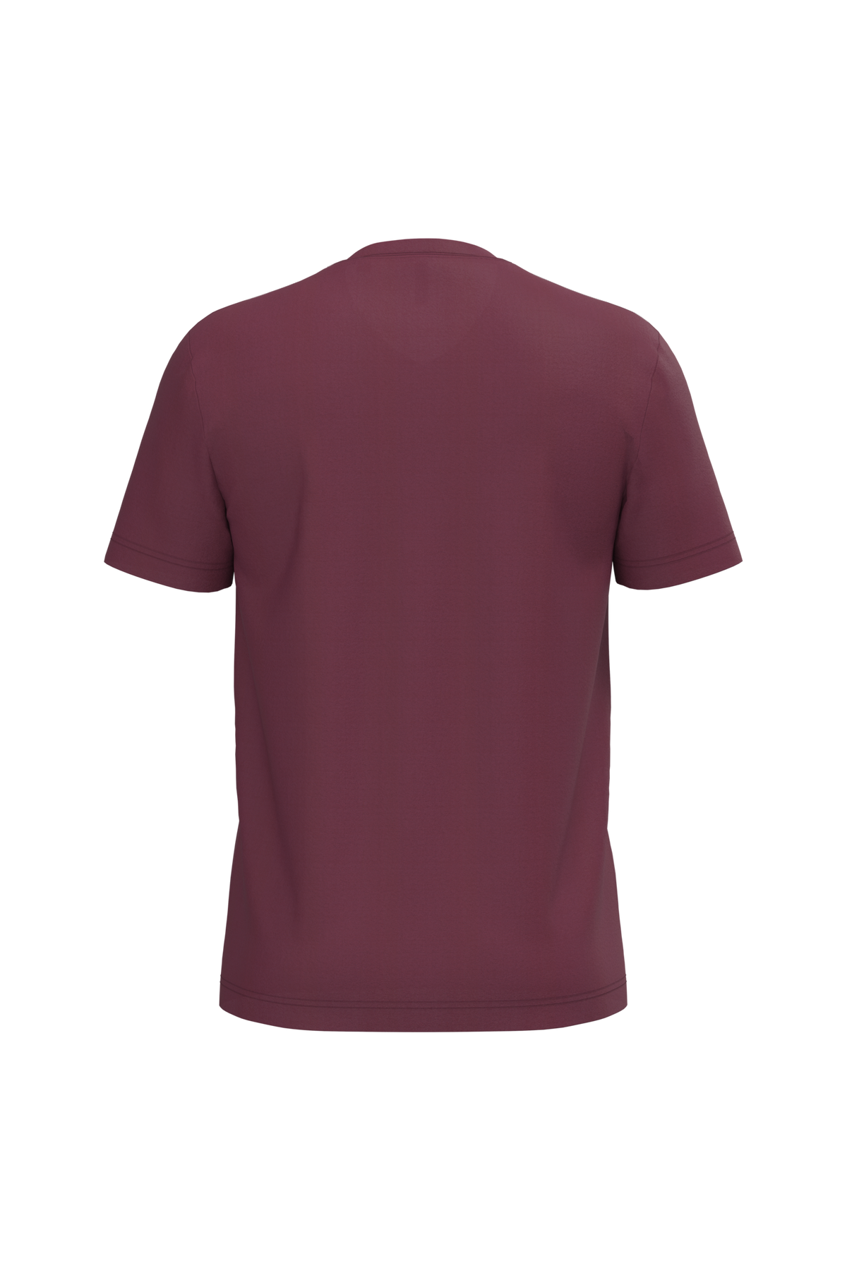 K357 - Camiseta manga corta y cuello de pico - Wine - trasera